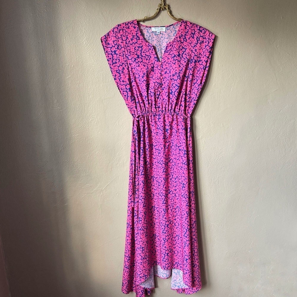 Derek Lam Pink Poppy Drawstring Dress